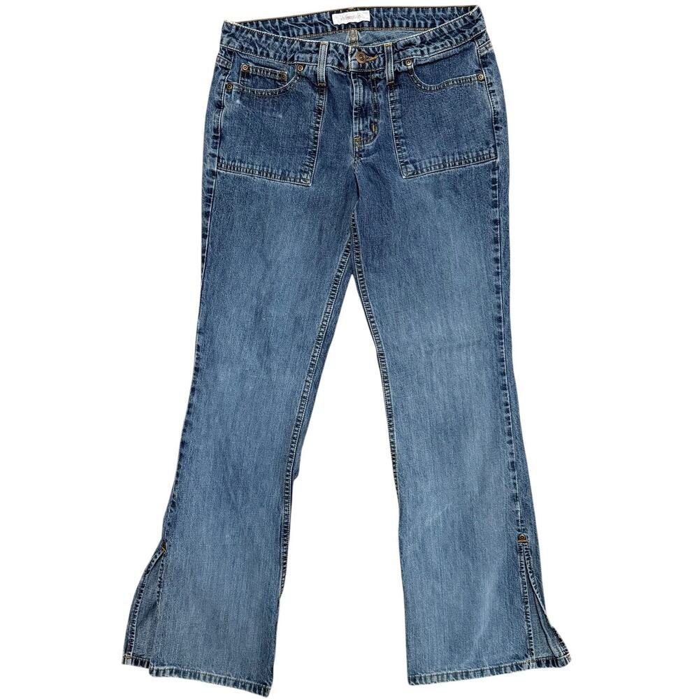 Vintage Y2K Xhiliration Patch Pocket Flare Mid rise Jeans Size 9